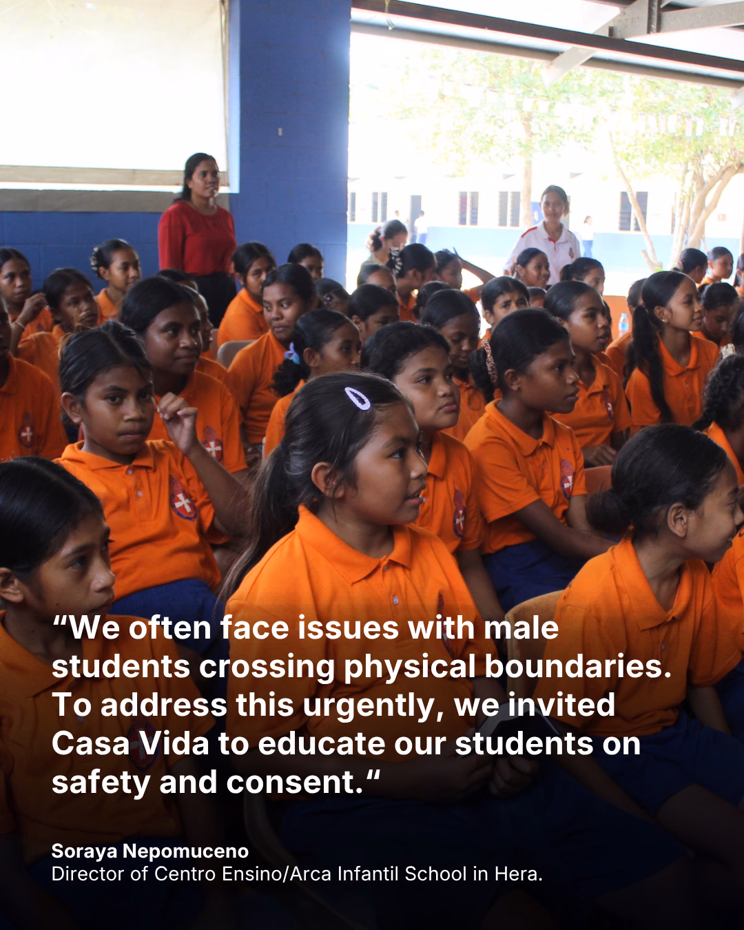 Students from primary and pre-secondary levels at the awareness session